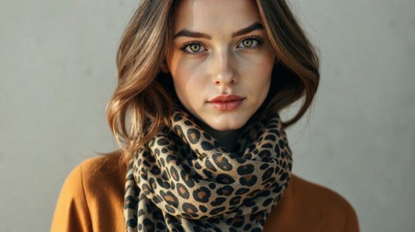 Adoptez un look tendance avec l'écharpe motif léopard