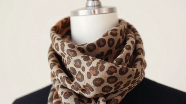 Adoptez un look tendance avec l'écharpe motif léopard