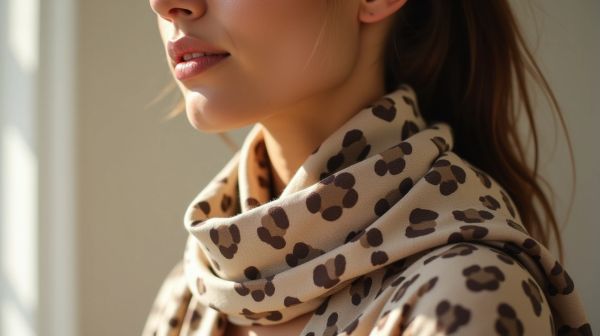 Un accessoire emblématique pour votre style moderne : l'écharpe léopard